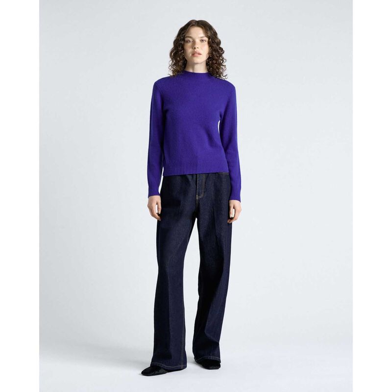 Cue Merino Cashmere Blend Mock Neck Knit image number 3